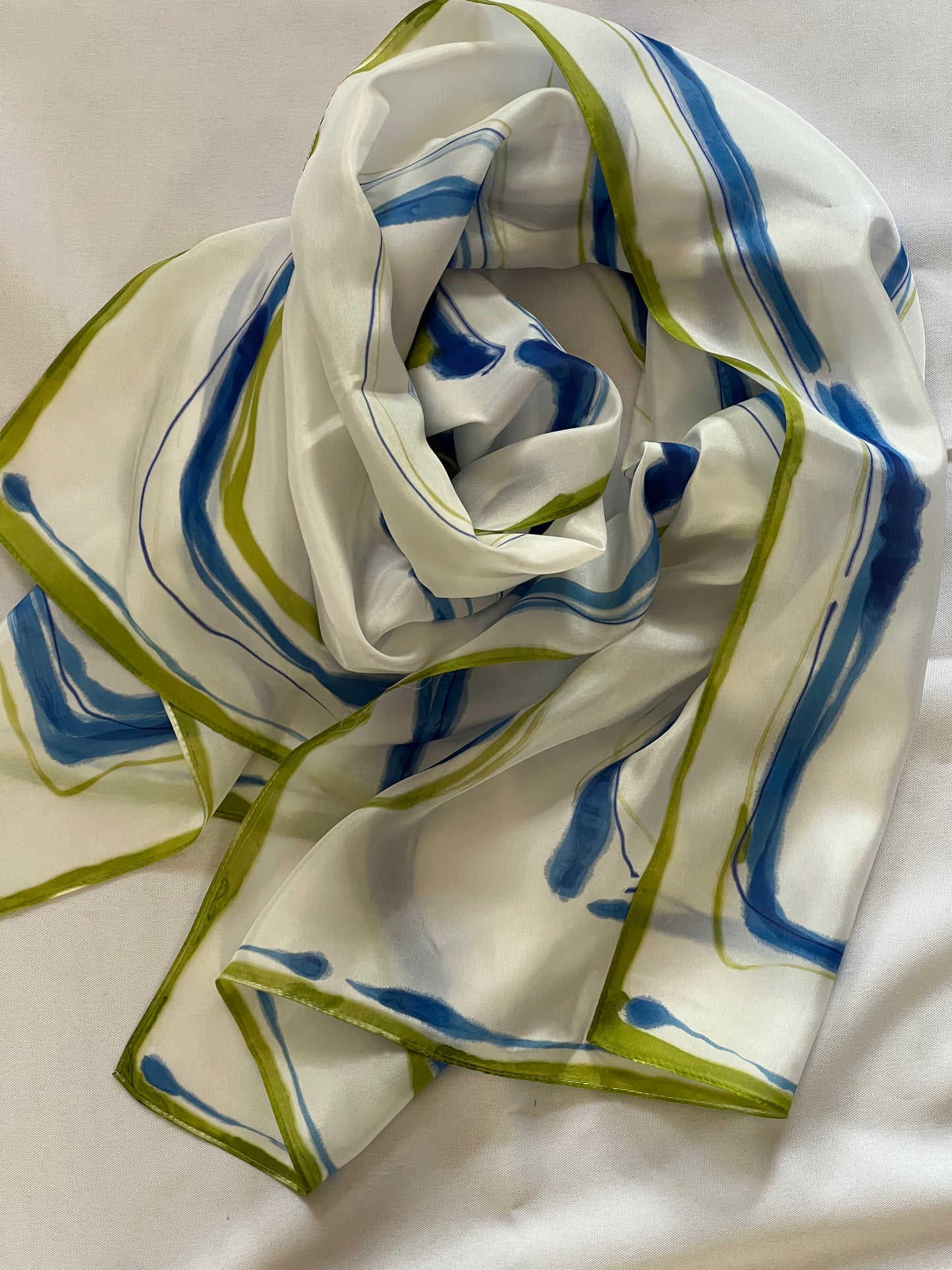 Hand-Painted Silk Scarf