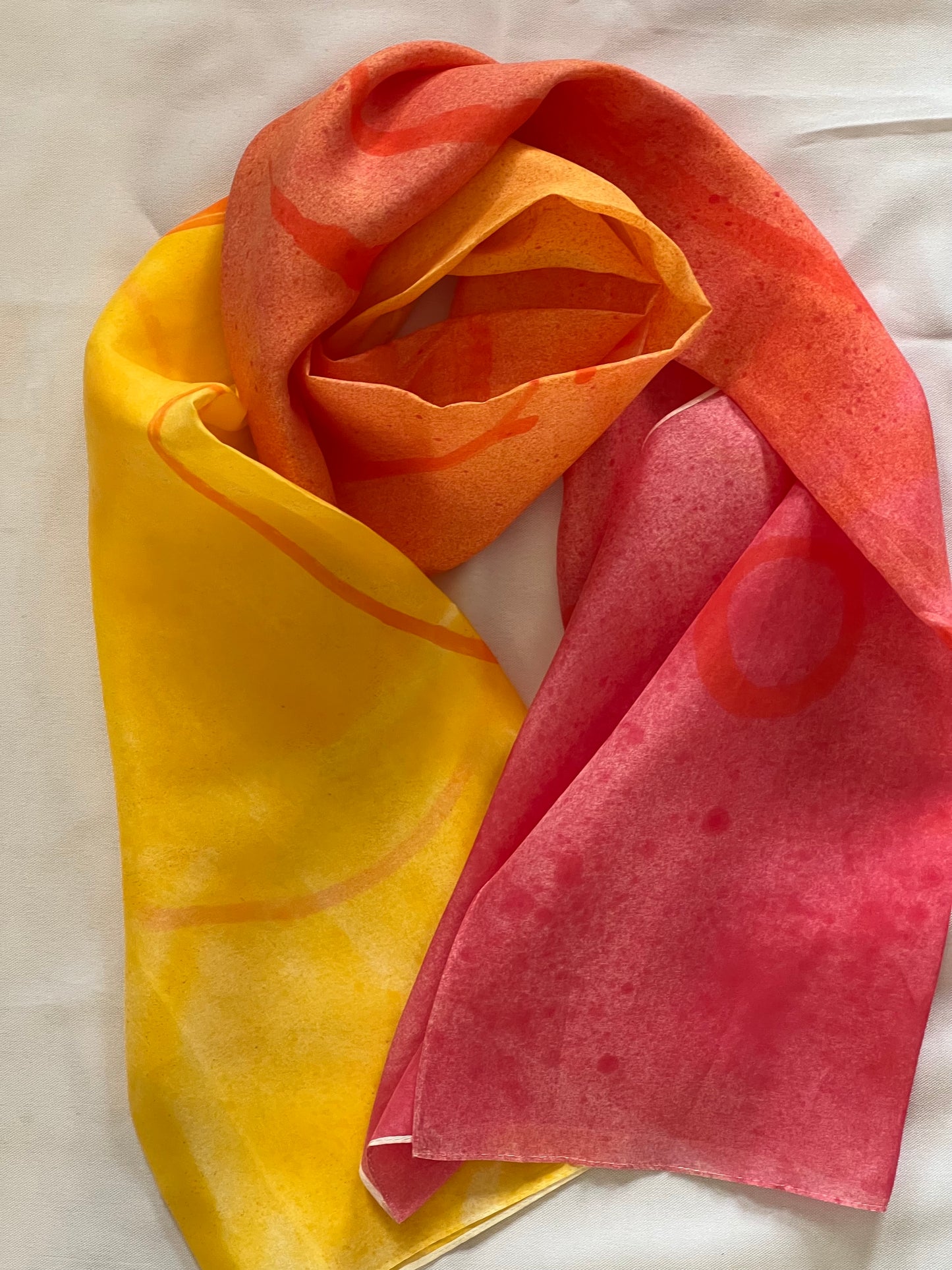 Hand-Painted Silk Scarf