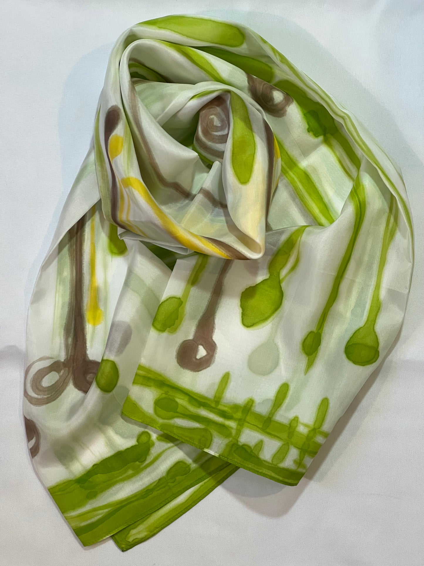 Hand-Painted Silk Scarf