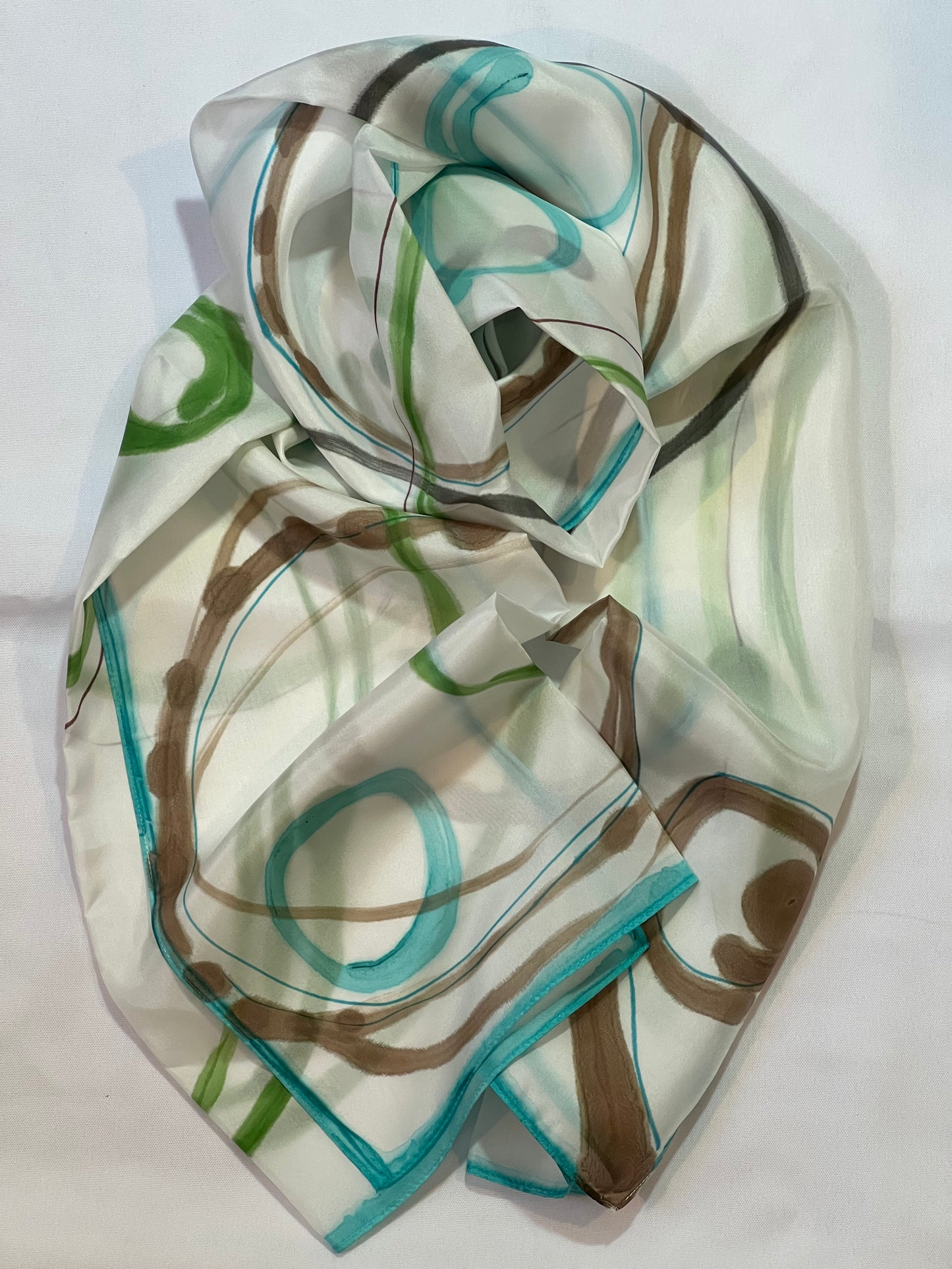 Hand-Painted Silk Scarf