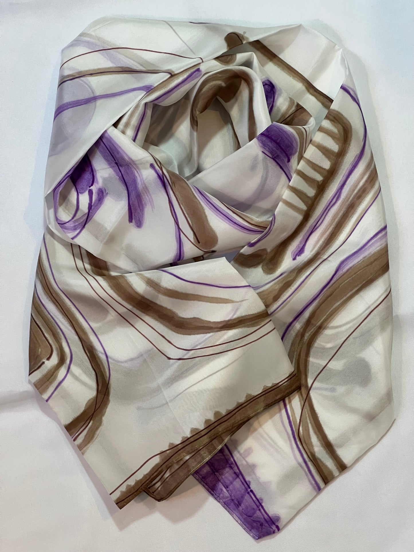 Hand-Painted Silk Scarf